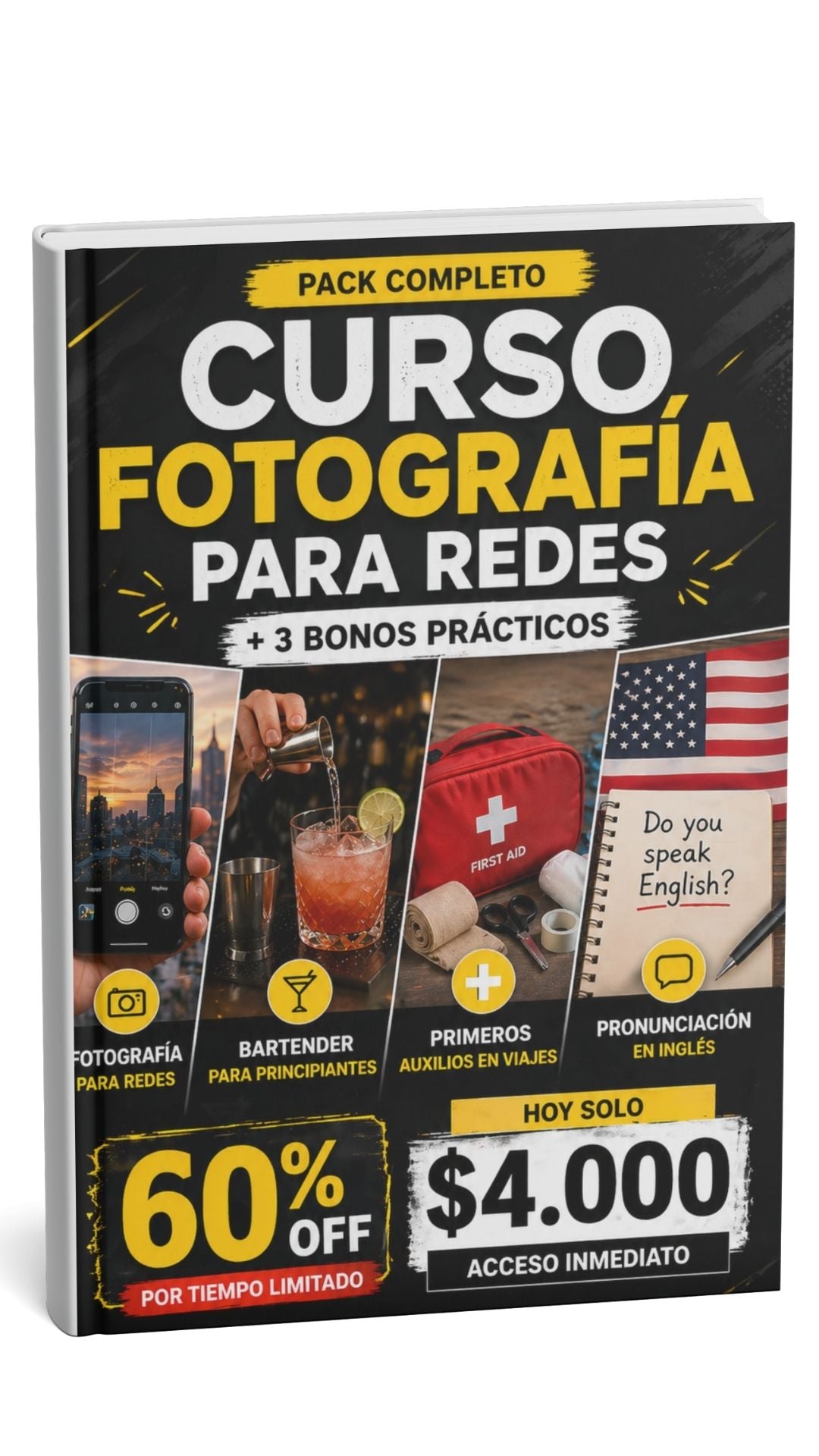 Curso Fotografía para Redes + 3 Bonos Prácticos | 60% OFF